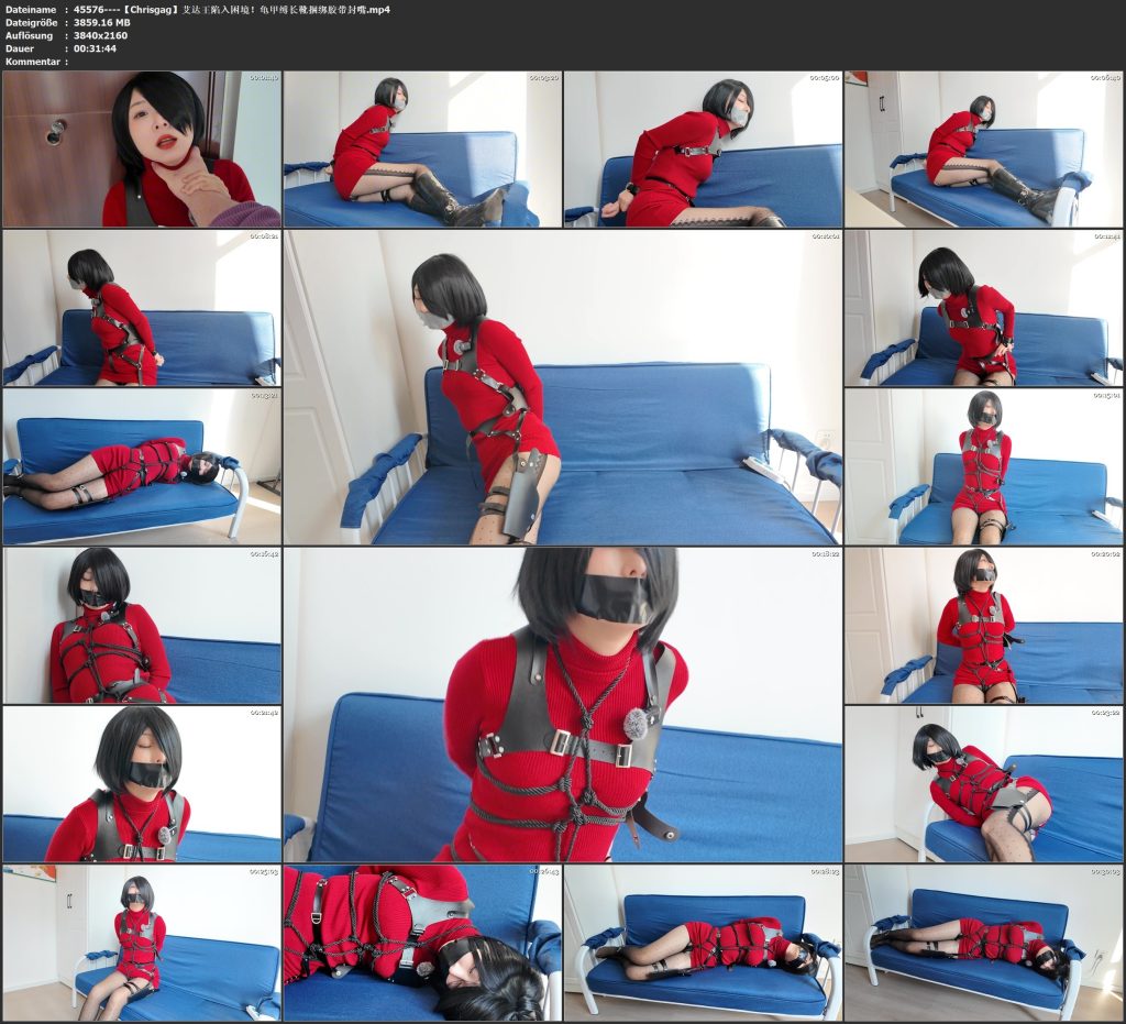 图片[4]-【Chrisgag】艾达王陷入困境！龟甲缚长靴捆绑胶带封嘴 - 视频-5元站-视频-5元站